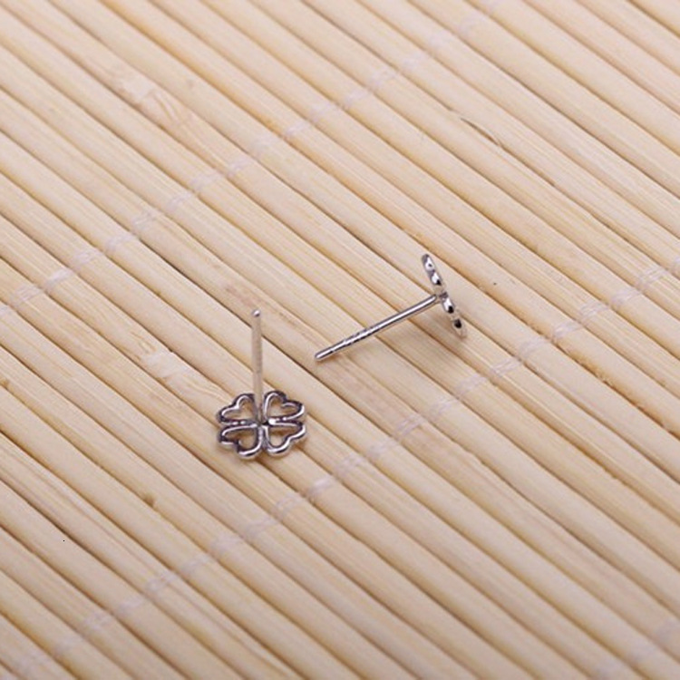 Needle Lucky Su Sier Hollow Love Clover Earnail