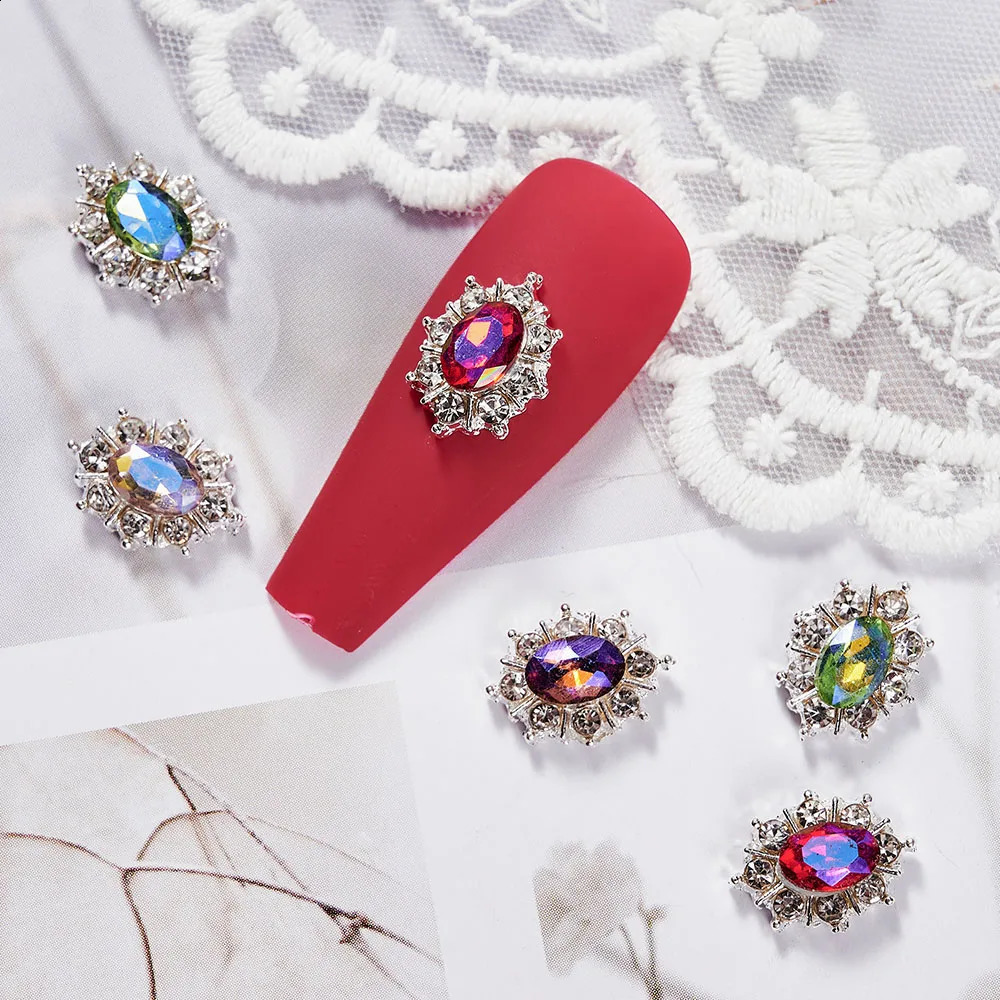 10 antique alloy 3D nail art decorative rhinestone charm crystal diamond shoulder strap jewelry accessories suitable for Manicure 241008