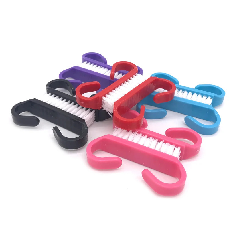 100pcs/batch UV gel nail care dedusting handle pink brush soft dedusting nail brush accessories package document processing 241008