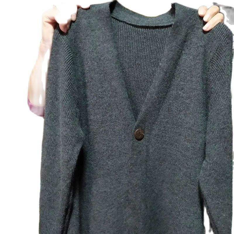 Spring Autumn Knitted Cardigans Women Midi-Length A-E Loose V-Neck Sweater Cardigan Plus Size Soft Comfort Female Casual Coat
