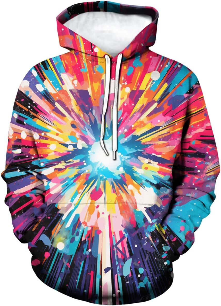 Hoodie for Mens Womens Mens Novelty 3D Printed Graffiti Hoodies Graffiti Hoody Sweatshirt Funny Pullover Hip Hop Top Graphic tracksuit