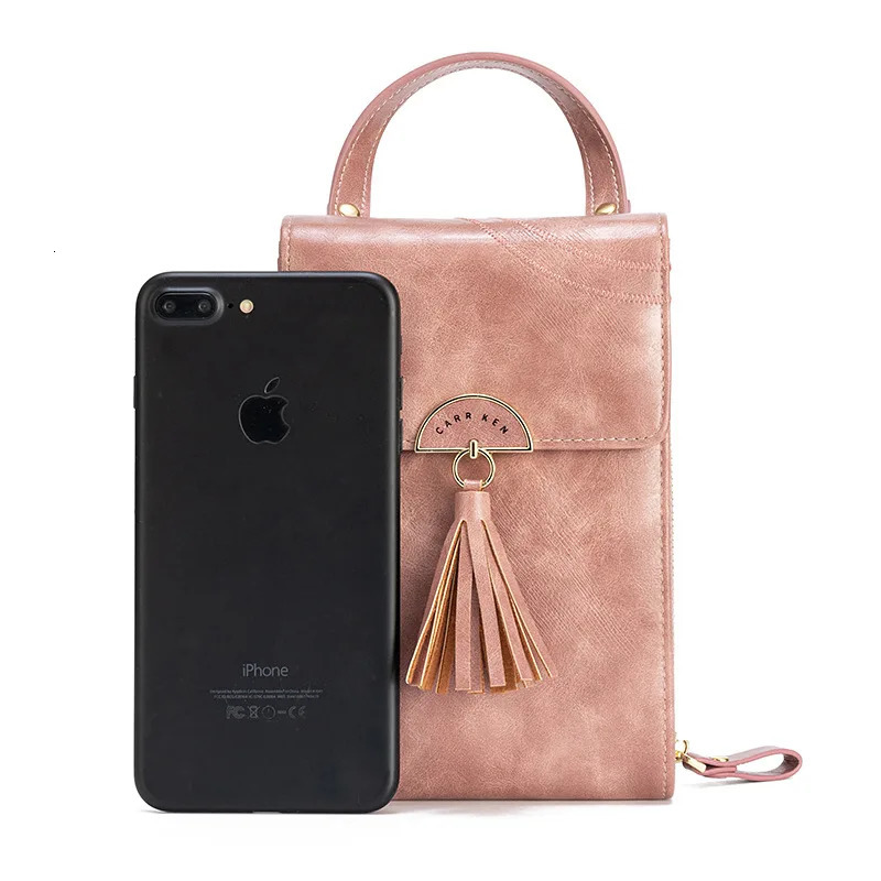 Fringes Womens Shoulder Bag Mobile Mini Cross Body Bag Womens PU Leather Wallet Multi functional Wallet 241008