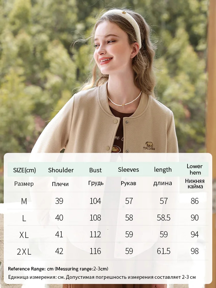 I believe in your womens short coat French embroidered bear winter coat baseball casual cotton dress 2234158344 240930