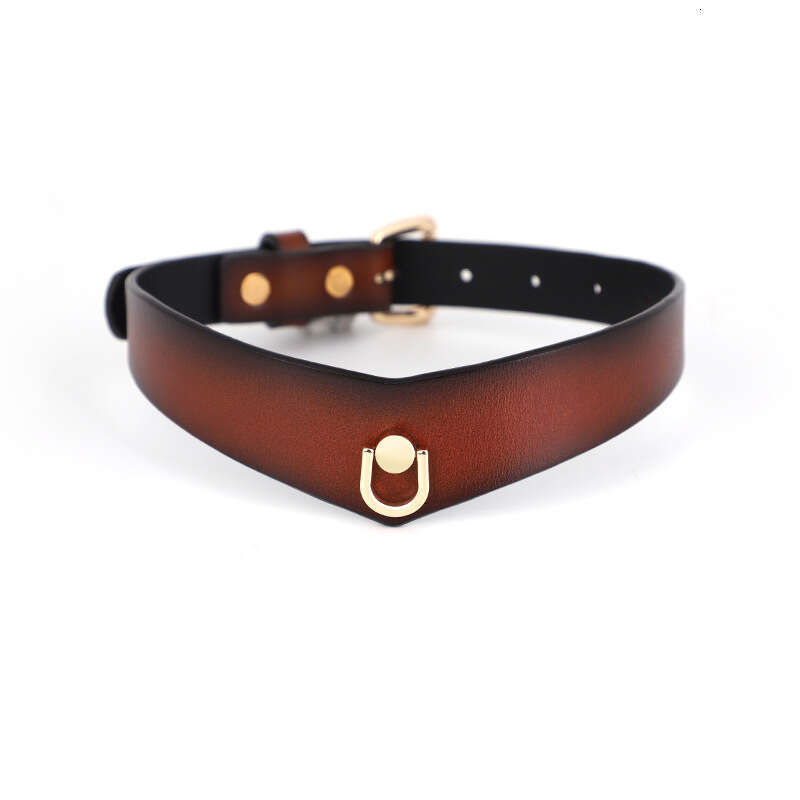 High end genuine leather SM props, sex collars, traction, sex training, female slave neck covers, alternative choker, adult products