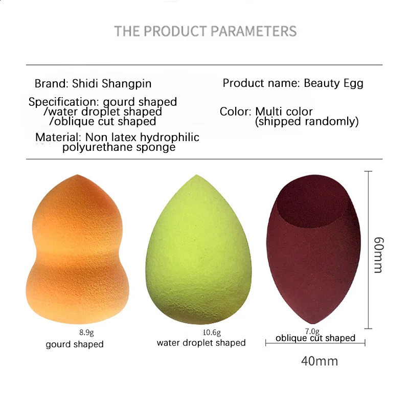 2/4 Makeup Sponge Blender Beauty Egg Makeup Puff Soft Base Sponge Powder Puff Womens Makeup Accessories Beauty Tools 241008