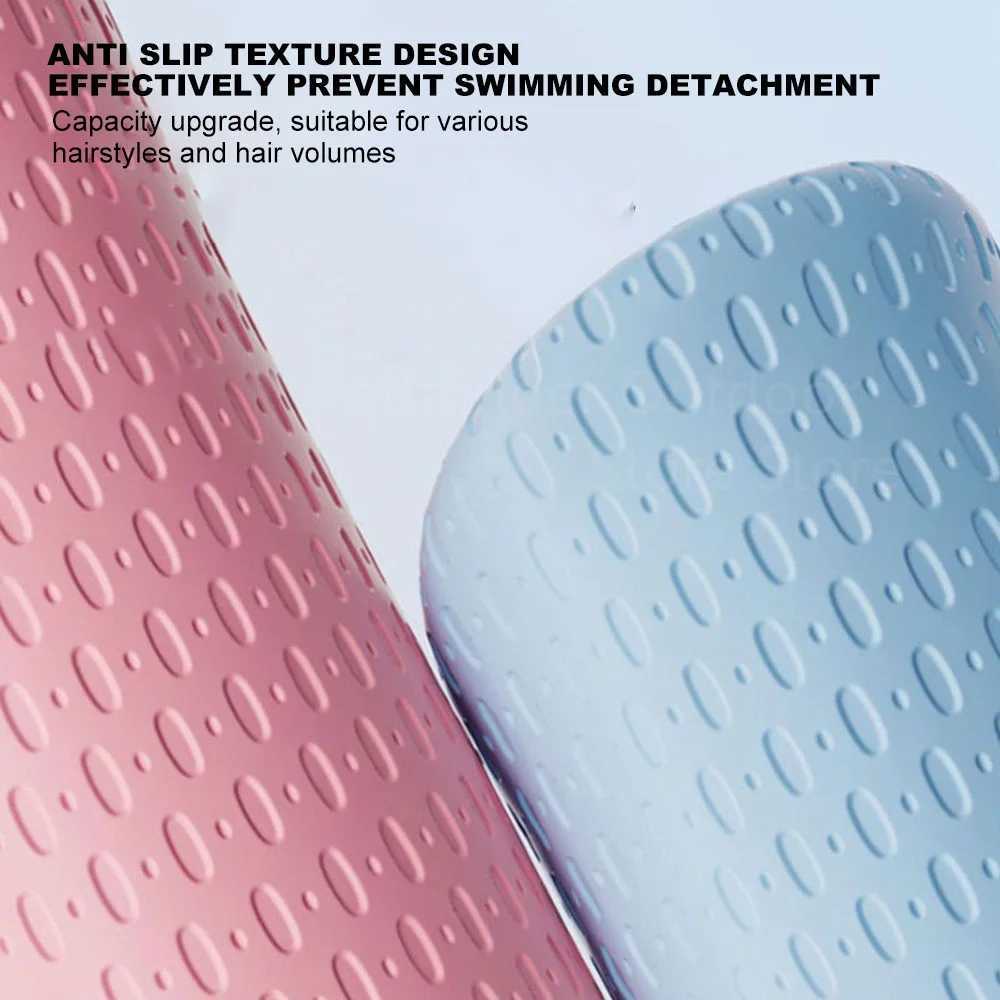 Swimming cap silicone adult waterproof swimming cap womens long hair swimming pool bubble cap sports swimming pool accessories CL241009