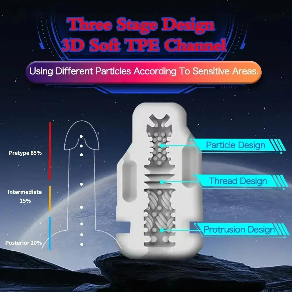 Automatic Male Masturbator Cup Sucking Vibration Oral Sex Machine Real Vagina Penis 240914