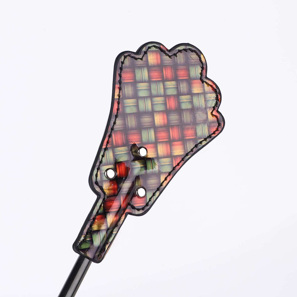 SM prop long pole fun racket neon grid fun leather racket SM training punishment tool alternative adult products