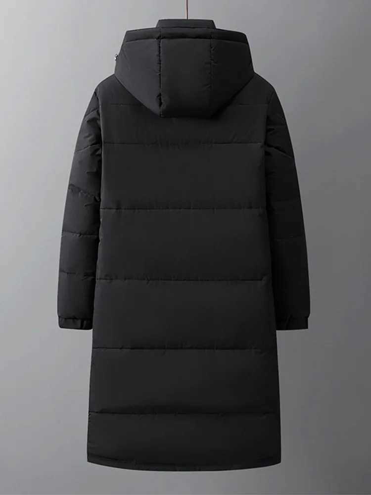 Men Long White Duck Down Coats New Fashion Male Hooded Casual Thicker Warm Down Jackets High Quality Man Long Winter Coats S-3XL LX241009