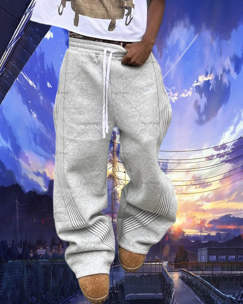 Harajuku Rojo Street Retro Sports Pants Y2K Mens and Womens Summer Casual Jogging Fashion Casual Pants 240930