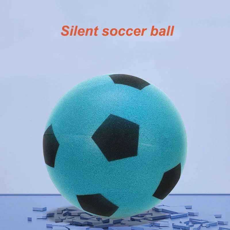 Sint Soccer Ball High density PU foam Quiet football indoor game Quiet bouncing ball Childrens sports toy game No noiseW241008