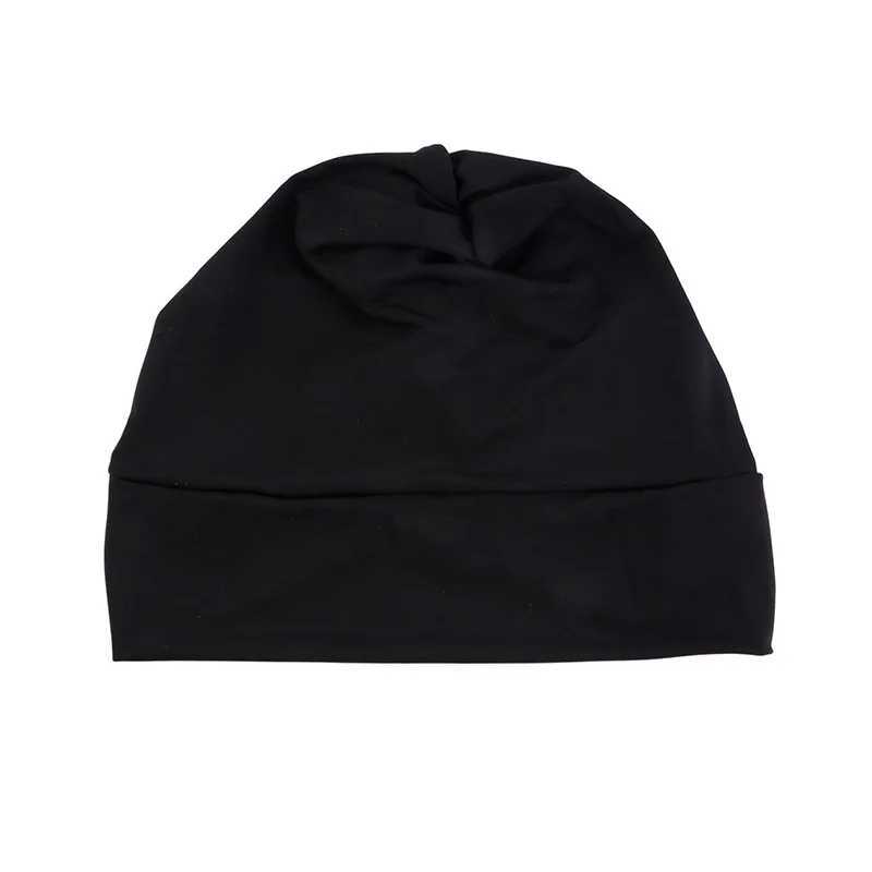 Muslim Fashion Solid Turbo Cap Elastic Cross Swimming Cap Fashion Womens Bottom Cap Fashion Womens Headscarf Cap CL241009