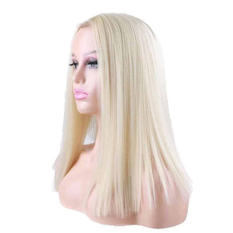 Wig Bob Lace Headset Bobble Female Middle Split Synthetic Wigs