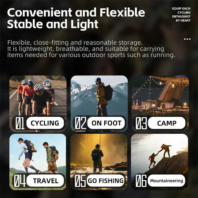 WEST BIKING Portable Bicycle Backpack 7L Breathable Moisturizing Bicycle Bag Running Climbing Outdoor Sports Bicycle Water Bag W241008