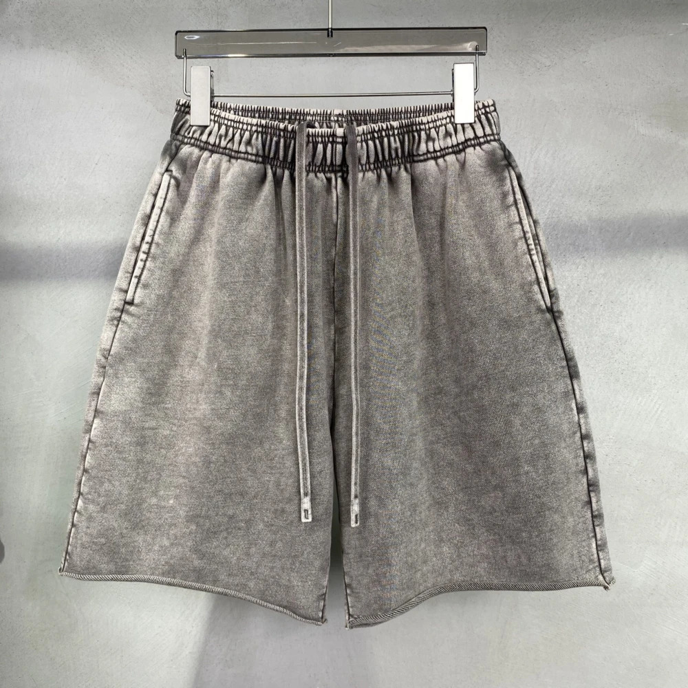 Retro mens wash shorts casual retro womens bag pants mens summer clothing Y2k unisex gothic street clothing mens 241009