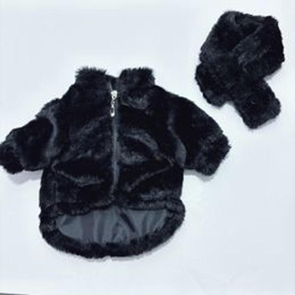 Designer pet black white pink fur classic and cat clothing winter fashion warm dog coat Teddy Fadou thick jacket Free shipping