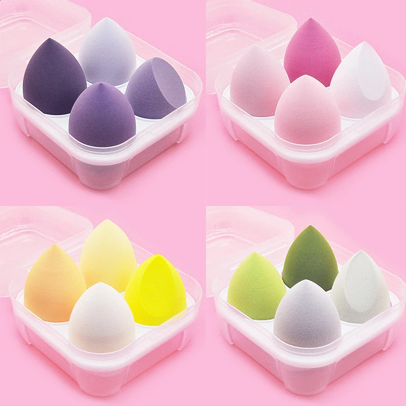 4/8pcs Makeup Sponge Blender Beauty Egg Makeup Puff Soft Base Sponge Powder Puff Womens Makeup Accessories Beauty Tools 241008