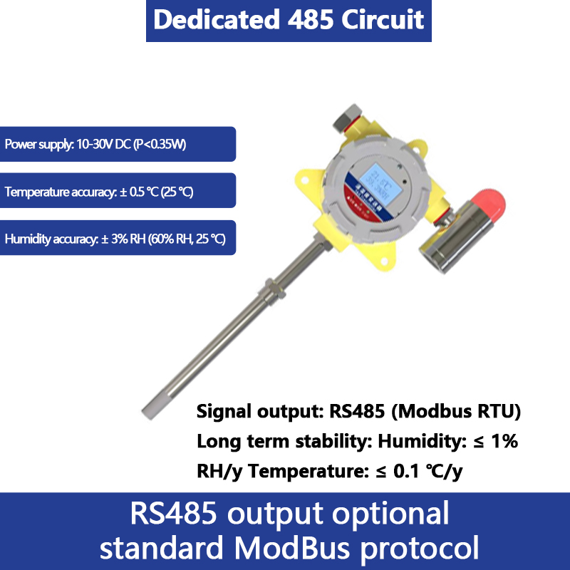 Industrial wall-mounted with display with sound and light carbon dioxide sensor full environmental factor detection and monitoring