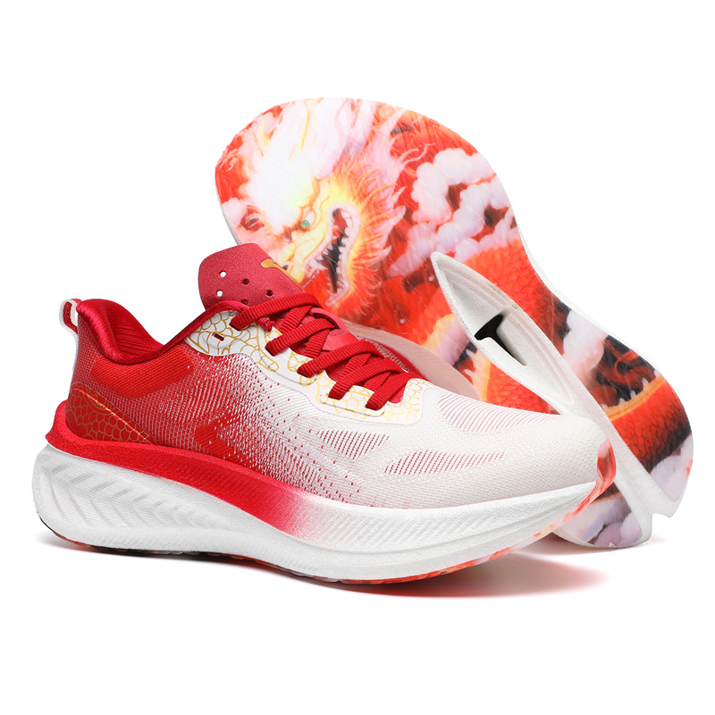 Luxury Treeperi mens platform shoes Black Gold White Red Flame Burgundy womens designer shoes Light Comfort Dragon Carbon men casual sneakers women sp