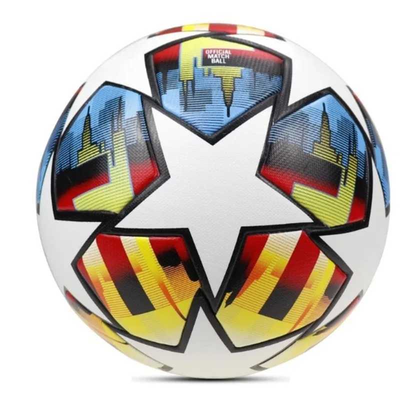 Standard Size 5-Ball PU Hot Adhesive Seam Anti Akage Football Adult Indoor or Outdoor Lawn Training Match FootballW241008