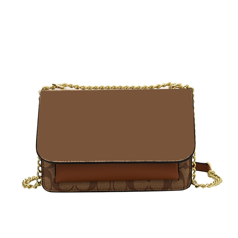 Lady Evening Bags Expanding File Square Bag Single Shoulder Crossbody Bag Retro Fashionable Versatile Printed Flip Style Tofu Bag