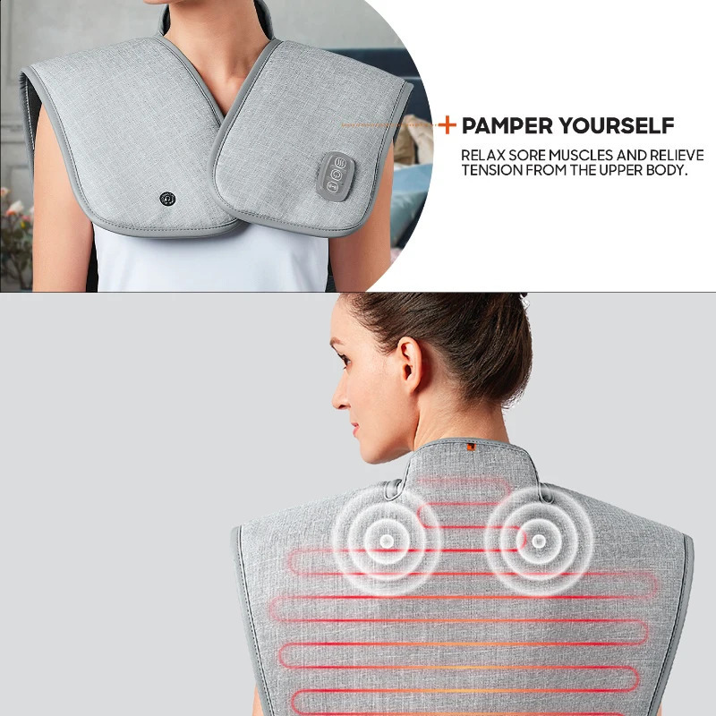 Electric heating shaver compression vest shoulder neck shoulder ring thermal insulation shoulder neck protection 241008