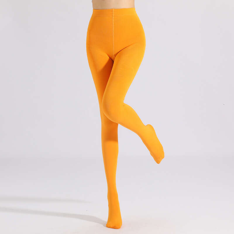 Polyester brushed leggings, thickened and plus size 9/1 one-piece pants, thin flannel with ankle soc