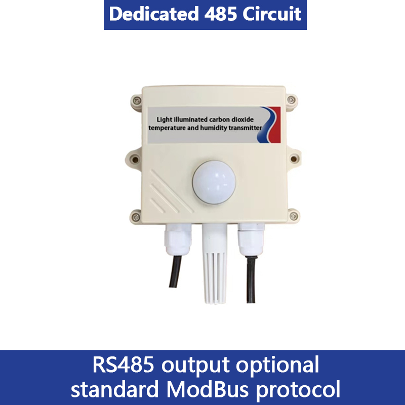 Light carbon dioxide temperature and humidity transmitter whole environment factor detection and monitoring integrated environment intelligent monitor