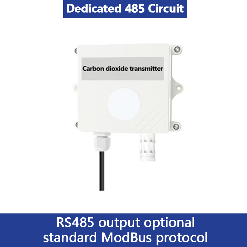 Non-display carbon dioxide transmitter whole environment factor detection and monitoring integrated environment