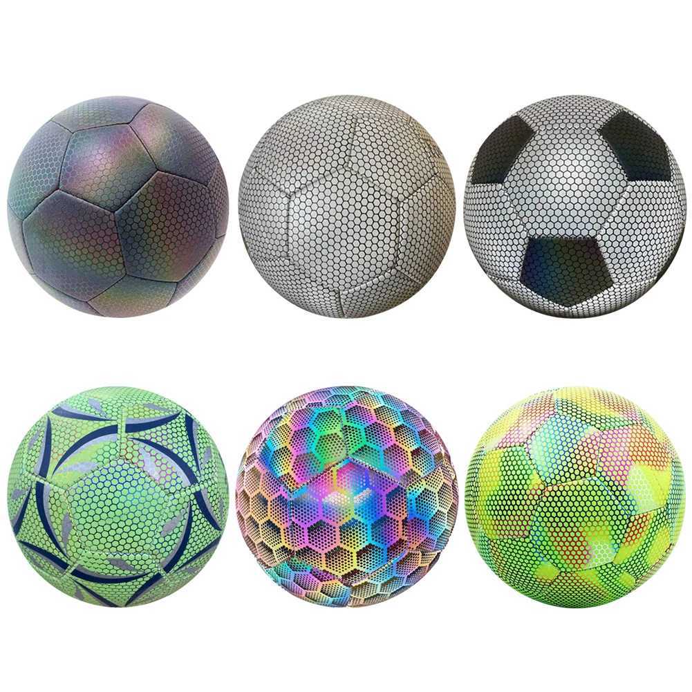 Luminous Rcctive Football Night Light Football Adult Size 5 Sports Training Ball Football Match EquipmentW241008