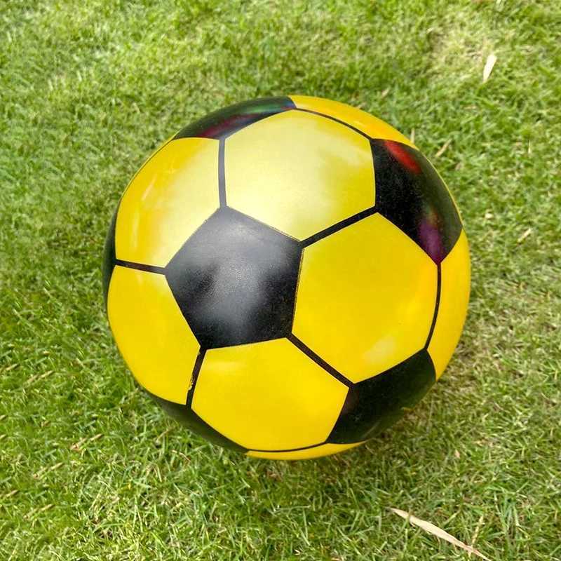 20cm childrens football multi-color PVC inflatable hand pad football sports competition training outdoor game beach elastic ballW241008