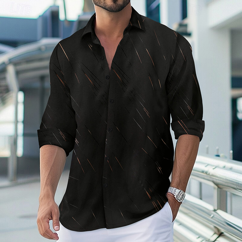 designer shirts print mens casual shirt men loose shirt long sleeves luxury t-shirt high quality tees size S-3XL Hawaiian button up Breathable tshirt 