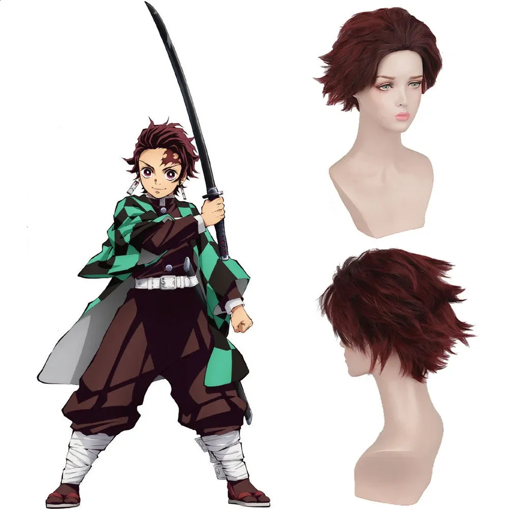 Tanjirou Kamado Costume Anime Cosplay Men Kimono Uniform Halloween Party Demonias Women Clothes Kids 240929