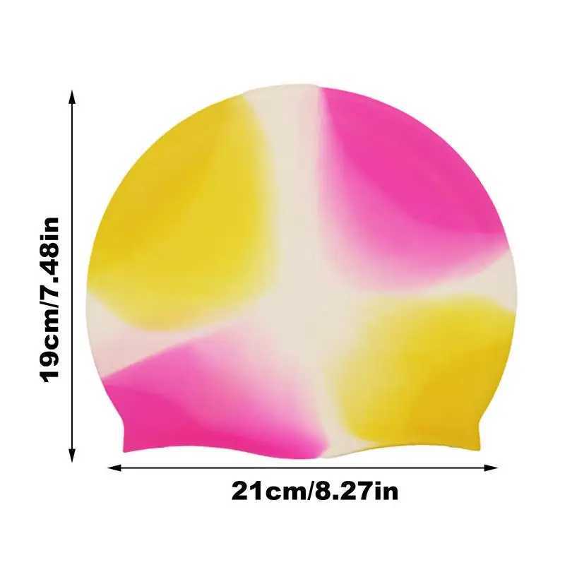 Waterproof silicone swimming cap training swimming cap summer childrens hair care comfortable shower cap CL241009