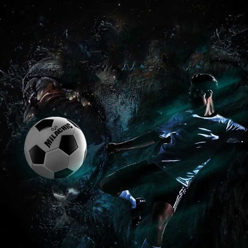 Size 3/4/5 Football Professional Team Training Competition Football PU Machine Sewing Wear resistant and Anti slip Sports FootballW241008