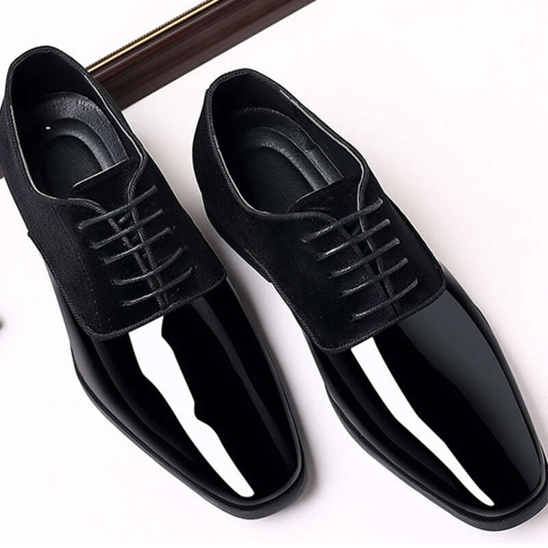 Mens Patent Leather Lace Up Oxfords Dress Pointed Toe Wedding Business Party Work Office Shoes Men Big Size 50