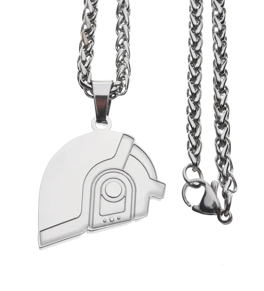 Stupid Punk Electronic Pendant Necklace for Men and Women Hip Hop Personality Couple Street Fashion Full Match Jewelry Gift 240912