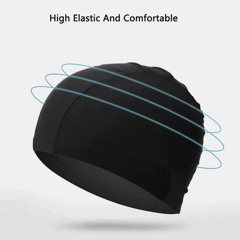 2024 Fashion Swimming Hat High Elasticity Adult Universal Solid Color Flower Independent Packaging Cardboard Swimming Accessories CL241009