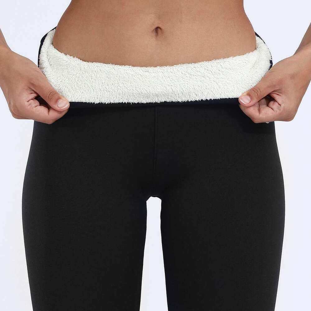 Oversized tight warm pants autumn and winter lamb plush thickened elastic leggings for women