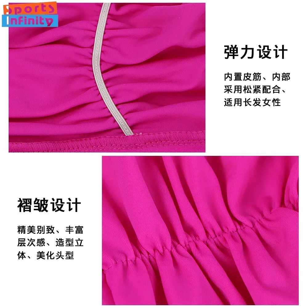 Swimming cap womens breathable long hair swimming cap womens enhanced swimming cap wholesale swimming pool accessories CL241009