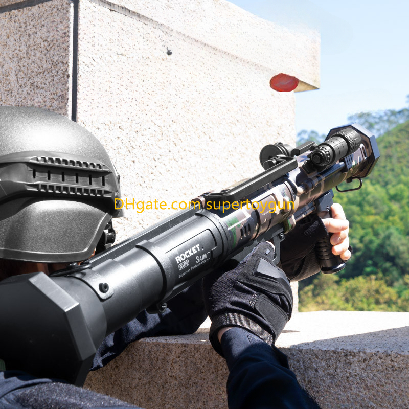 RPG Howitzer Stinger Launcher Gun Soft Bullet Blaster Manual Armas Model Toy For Adults Kids Boys C