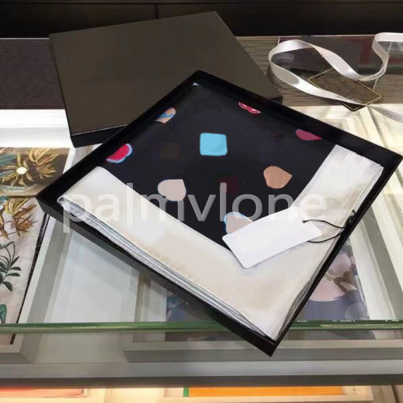 High quality chiffon scarf Silk Scarfs Head Scarf Designer Headband Shawl black Character Letter Animal Print Dot Neckerchiefs Designer Women Lightweight 90*90cm