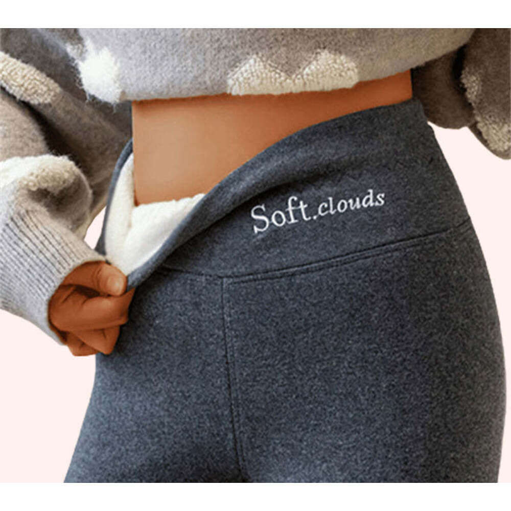 Autumn and winter thick shark pants with fleece, warm pants, leggings