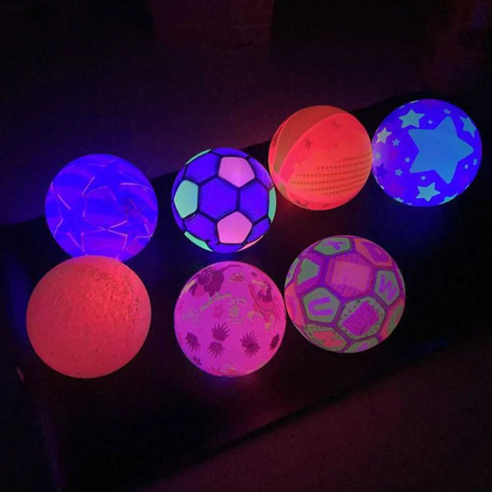 Football Boy Childrens Sports Ball Football Outdoor Basketball Luminous Plastic Preschool Training Toy Childrens ToyW241008