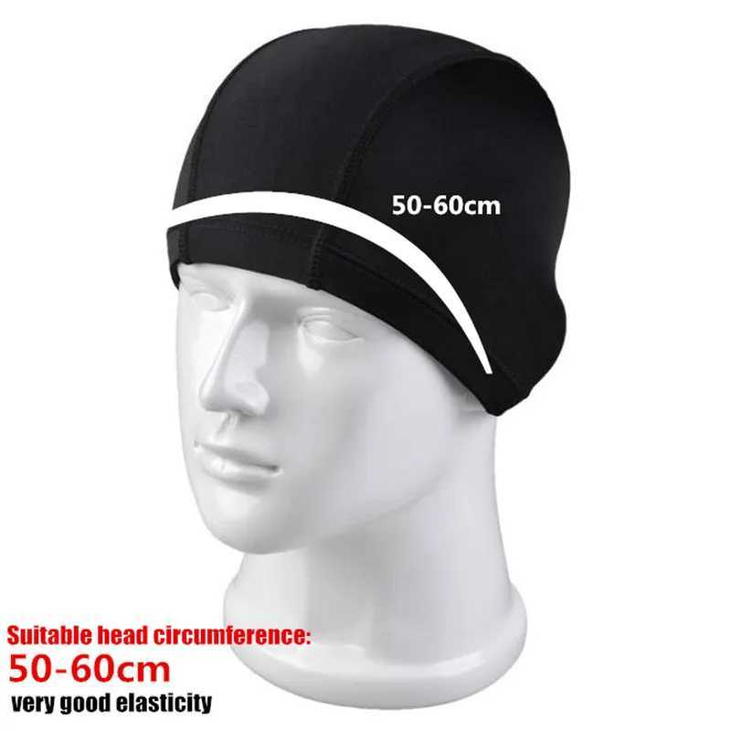 Adult womens five line swimming cap ear protection long hair sports swimming pool cap elastic Lycra swimming cap for teenage boys and girls CL241009