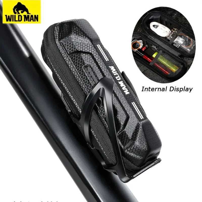 Wild person hard shell bicycle bag rainproof bicycle repair kit road bicycle bag Mtb frame bag W241008 W241008