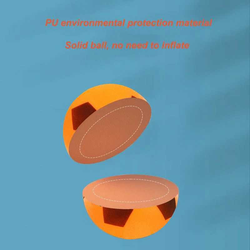 Sint Soccer Ball High density PU foam Quiet football indoor game Quiet bouncing ball Childrens sports toy game No noiseW241008