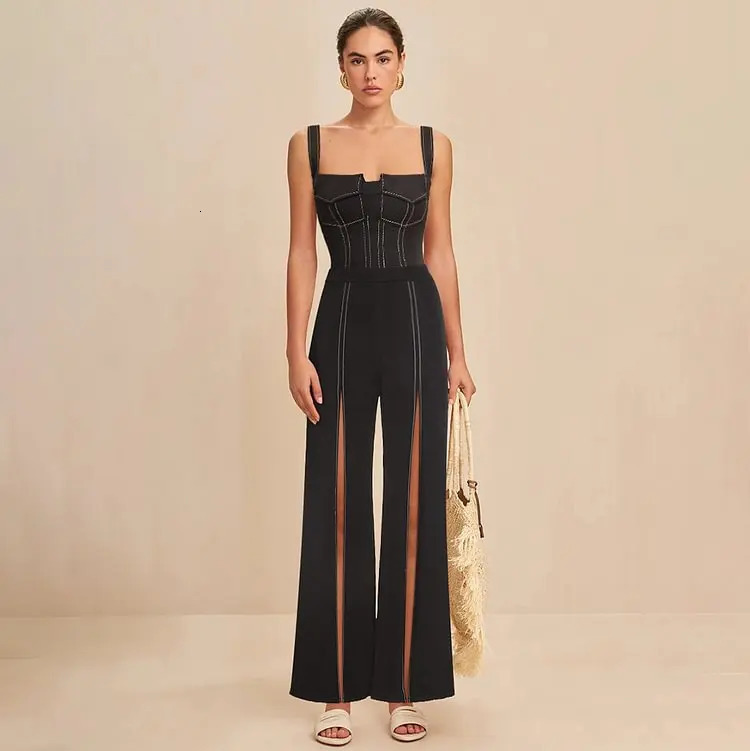 Autumn Denim Tight Pants Set Womens Two Piece Swimsuit Sexy Holiday Beach Wear Women 241008