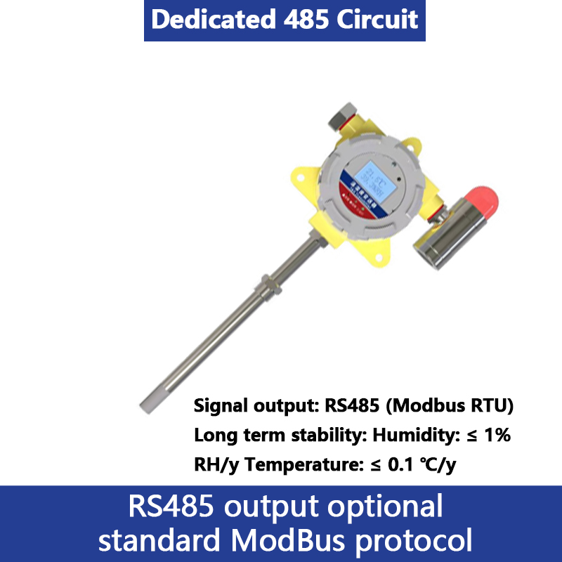 Industrial wall-mounted with display silent light carbon dioxide sensor whole environment factor detection monitoring