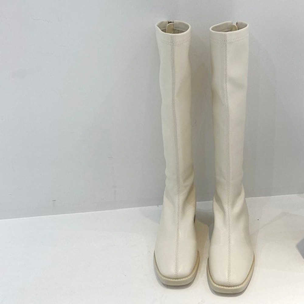 Martin Boots For Women Womens Fashion Boots Knight Boots White Long Boots Skinny Boots Long Tube Martin Boots 240826